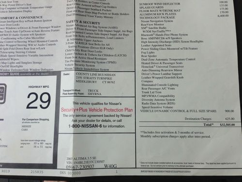 2007 Nissan Altima SE Sedan 4-Door 3.5L, US $18,500.00, image 20