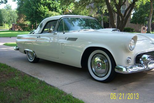 1956 ford thunderbird convertible &amp; porthole hard top