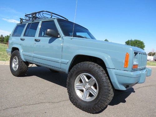 2001 jeep cherokee sport xj 4x4 4.0 custom paint lifted beautiful runs great i-6