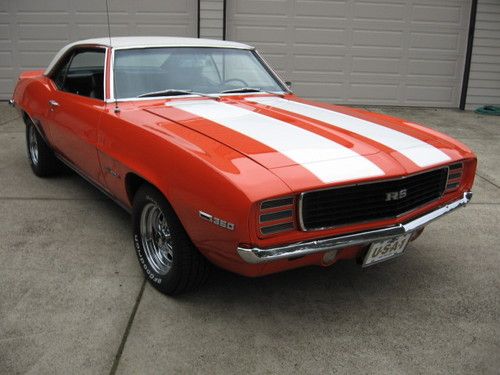 1969 CAMARO RALLY SPORT, 350, TH350, PS, PB, A/C, HUGGER ORANGE-BLACK INTERIOR!!, US $25,000.00, image 2