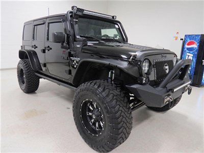 07 jk upgrades nav dvd lift 37" 4" lift light bars cb radio 4x4 automatic 4dr