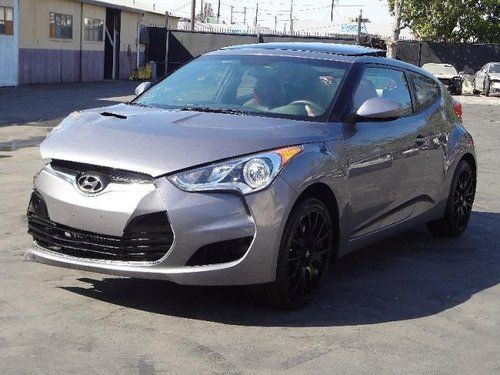 2012 hyundai veloster damaged rebuilder fixer economical manual trans navigation