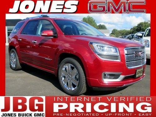 New 2014 gmc acadia denali msrp $51300 crystal red tintcoat