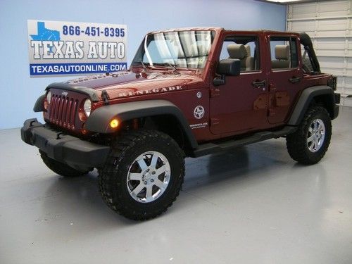 We finance!!!  2007 jeep wrangler unlimited x 4x4 auto lift hard top texas auto