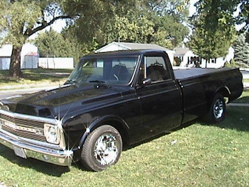 1970 chevy longbed pick up 350/400 black must see head turner older resto l@@k!!