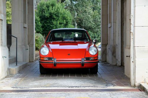 1970 porsche 911 e, restored, coa, #'s matching, correct tangerine, records