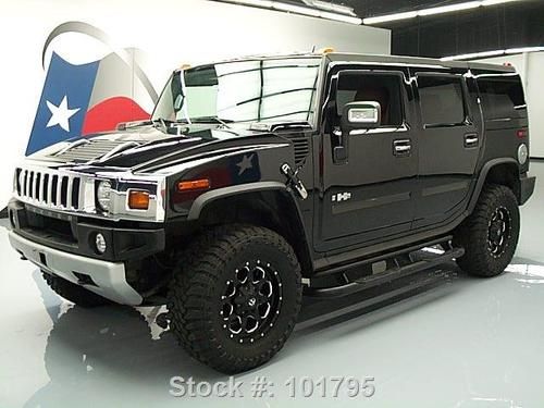 2008 hummer h2 4x4 sunroof rear cam dvd htd seats 76k  texas direct auto