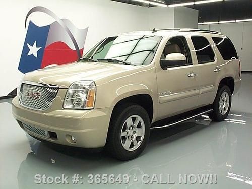 2007 gmc yukon denali awd leather sunroof nav dvd 39k texas direct auto