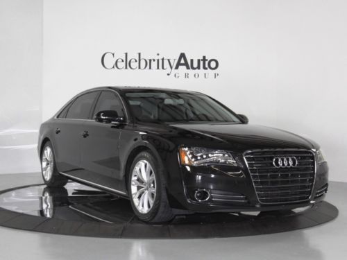 2011 audi a8l 4.2 quattro tiptronic blk/blk premium pkg pano cold weather packag