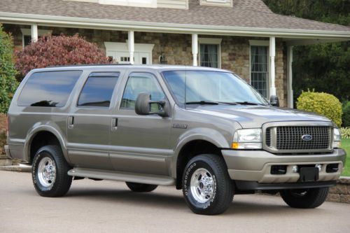 2003 ford excursion limited 7.3l diesel 112k actual miles 1-owner 4x4 no reserve