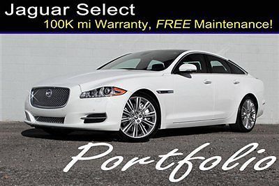 2011 jag xj supercharged portfolio 100k factory warranty white pano loaded 10 12