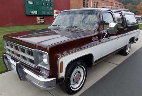 1977 GMC Suburban 43k Original Miles Sierra Granda Factory 454 A/C SURVIVOR, image 5