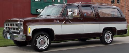 1977 GMC Suburban 43k Original Miles Sierra Granda Factory 454 A/C SURVIVOR, image 11