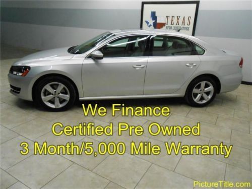 12 vw passat se tdi diesel sunroof leather keyless 1owner wefinance cpo warranty