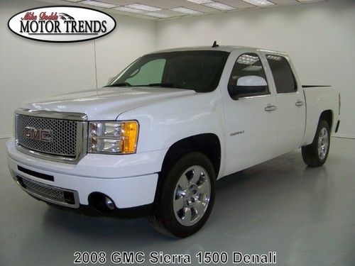 2008 denali crew awd navigation roof htd seats chrome wheels gmc sierra 52k