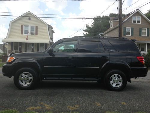 Used 2002 Toyota Sequoia Limited 34K Low Original Miles Very Rare 4WD Black/Tan, US $16,500.00, image 2