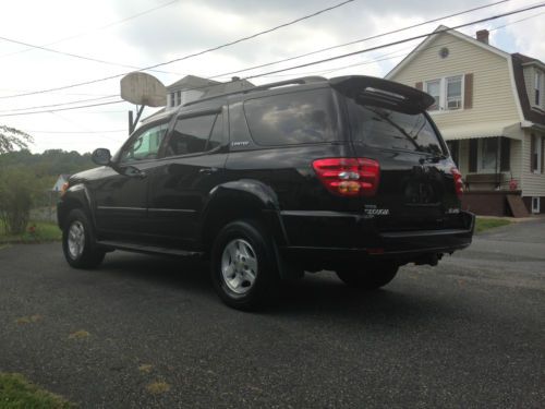 Used 2002 Toyota Sequoia Limited 34K Low Original Miles Very Rare 4WD Black/Tan, US $16,500.00, image 3