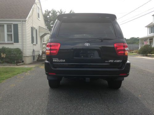 Used 2002 Toyota Sequoia Limited 34K Low Original Miles Very Rare 4WD Black/Tan, US $16,500.00, image 4