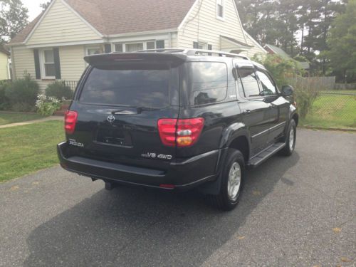 Used 2002 Toyota Sequoia Limited 34K Low Original Miles Very Rare 4WD Black/Tan, US $16,500.00, image 5