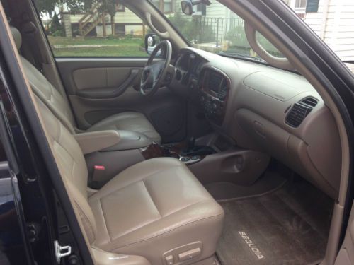 Used 2002 Toyota Sequoia Limited 34K Low Original Miles Very Rare 4WD Black/Tan, US $16,500.00, image 21