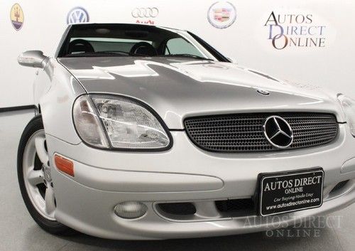 We finance 03 slk320 auto conv hardtop cd changer leather heated seats low miles