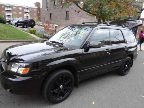 Hardcore &#034;murdered out&#034; 2004 subaru forester with gray leather