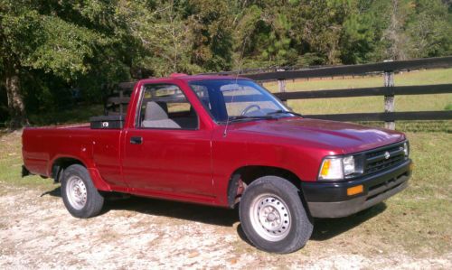 1994 Red Toyota Tacoma Pickup, image 2