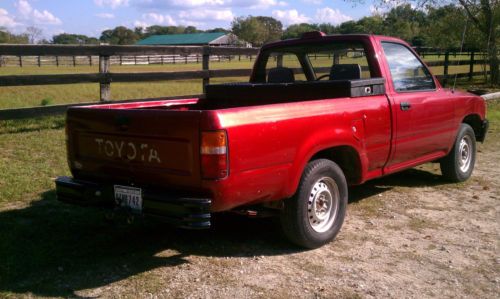 1994 Red Toyota Tacoma Pickup, image 3