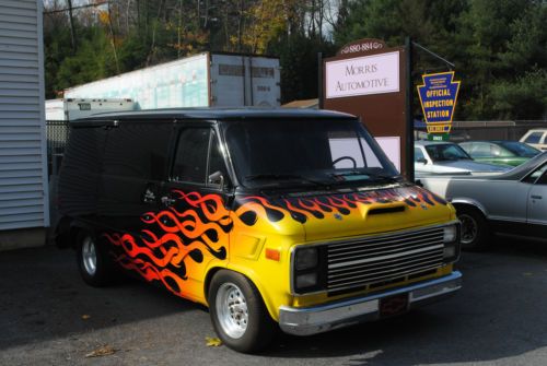 1986 chevrolet flame big block rat rod race van