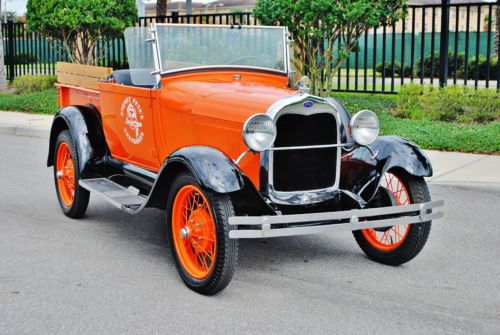 1928 ford model a roadster pickup 1st of it&#039;s kind recent fresh restoration wow