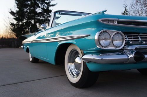 1959 CHEVY IMPALA CONVERTIBLE 348 WORKING A/C CLEAN AND RUST FREE! DRIVER, image 16