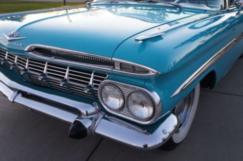 1959 CHEVY IMPALA CONVERTIBLE 348 WORKING A/C CLEAN AND RUST FREE! DRIVER, image 17