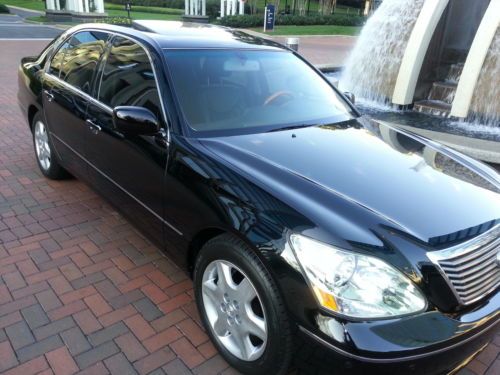 2004 lexus ls430 base sedan 4-door 4.3l premium black on black