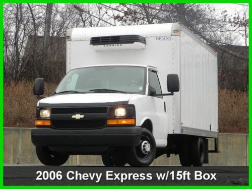 2006 chevrolet express cutaway reefer van 15ft box 6.0l vortec gas low miles drw