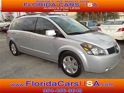 Nissan quest se 1-owner clean carfax florida leather sunroof rr view camera