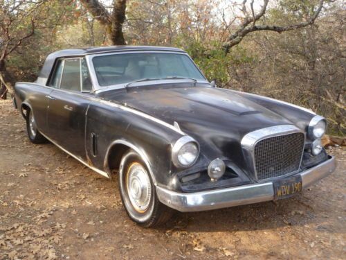 1962 studebaker hawk gran turismo gt 259 4 speed a/c original unrestored car!