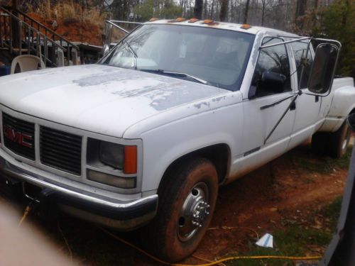 1993 gmc chevrolet 4dr crew cab 1-ton dually 6.5l turbo diesel - drive home!