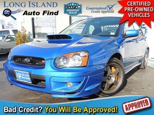 Blue sti manual transmission awd 4wd low miles rally brembo 1 owner clean carfax