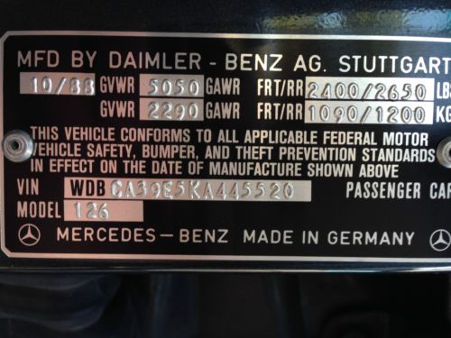 Mercedes 560SEL 1988 LOW Mileage!!!, US $7,500.00, image 15