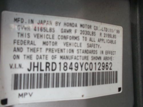 VERY CLEAN LOW MILES 2000 CRV AWD ONLY 41K MILES, US $8,495.00, image 30