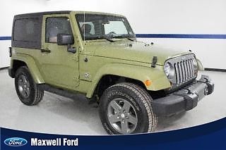 13 jeep wrangler sport, 4x4, oscar mike edition!, leather, auto, low miles!