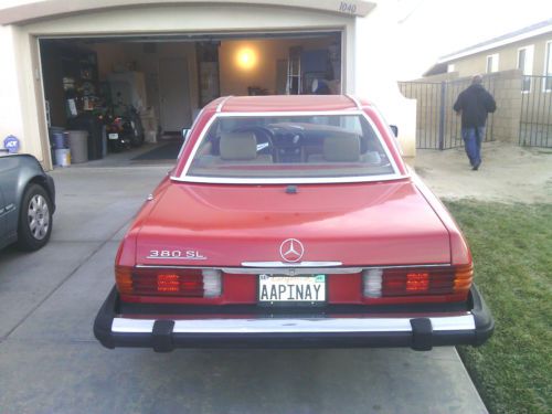 Red/Tan 1981 Mercedes-Benz 380slc ExcellentOriginalCondition Minor Imperfections, US $17,000.00, image 3