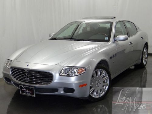 2007 maserati quattroporte sedan, navi, f1 duo paddle, alcantara, wood,blaupunkt