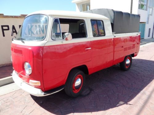 Rare 1968 vw double cab deluxe pickup, built like new, custom canopy