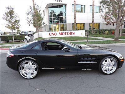 2006 mercedes benz slr mclaren coupe black on black / low miles / serviced