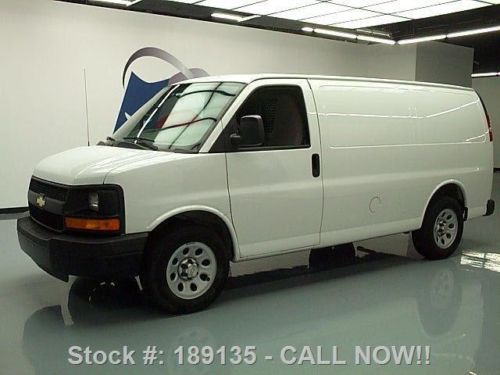 2012 chevy express cargo van 4.3l v6 rear partition 13k texas direct auto