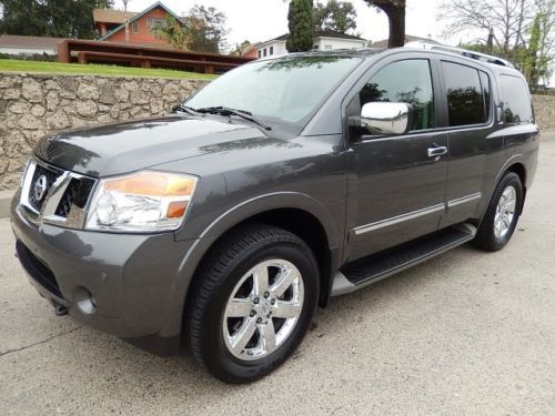 2012 armada platinum edition 4x4 1,700 miles entertainment system 1 owner calif.