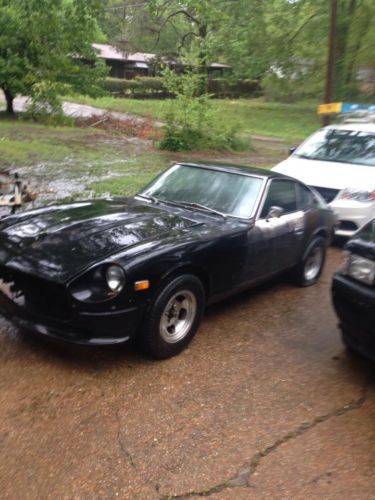 1975 datsun 280z black 280zx