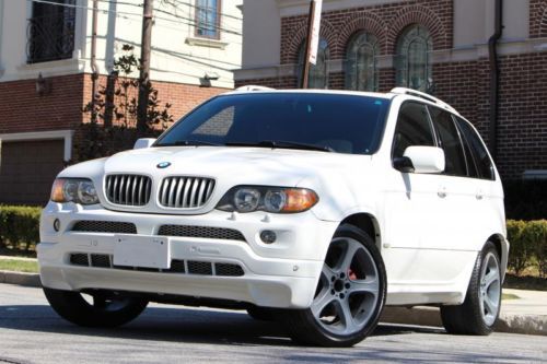 2006 bmw x5 4.4 white on brwn lthr fully loaded navi panorama roof sport pkg