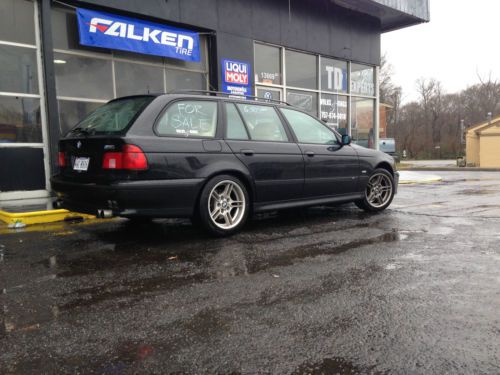 2000 BMW 540i touring wagon M5 package CLEAN V8 4.4l Black, image 5